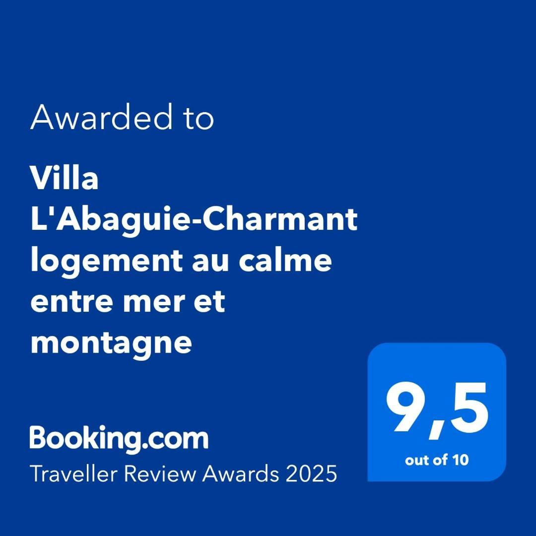 Villa L'Abaguie-Charmant Logement Au Calme Entre Mer Et Montagne Кань-сюр-Мер Экстерьер фото